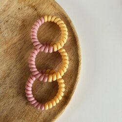 Retro Haarwokkels Siliconen set v 3 - CRPPD), haaraccessoire, haaraccessoires webshop, online shop, bruidssieraden, haarsieraden bruid, haarsieraad, anisa bieze hairstyling, scrunchies, the hair & makeup room, mooie,