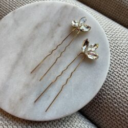 Haarspeld leave met steentjes, haarsieraden bruiloft, bruid, webshop haar accessoires, bruidssieraden, online kopen, shop, shoppen