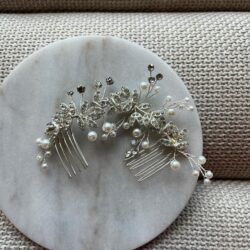 haarsieraad met steentjes en parels, haarsieraden bruiloft, bruid, webshop haar accessoires, bruidssieraden, online kopen, shop, shoppen